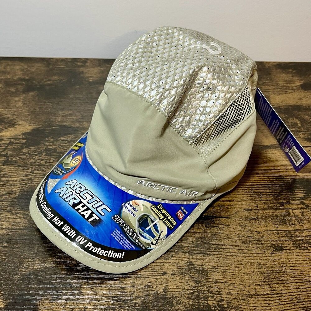 Arctic Air Evaporative Cooling Ball Cap Gray Adjustable Unisex One Size NWT